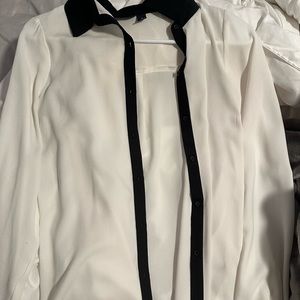 White bottom up shirt